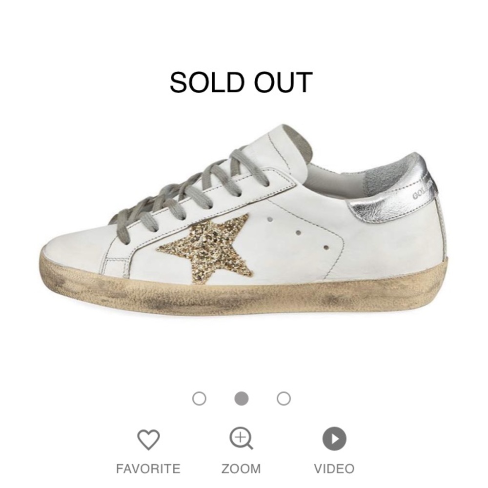 Golden Goose Superstar Glittered Star Low-Top